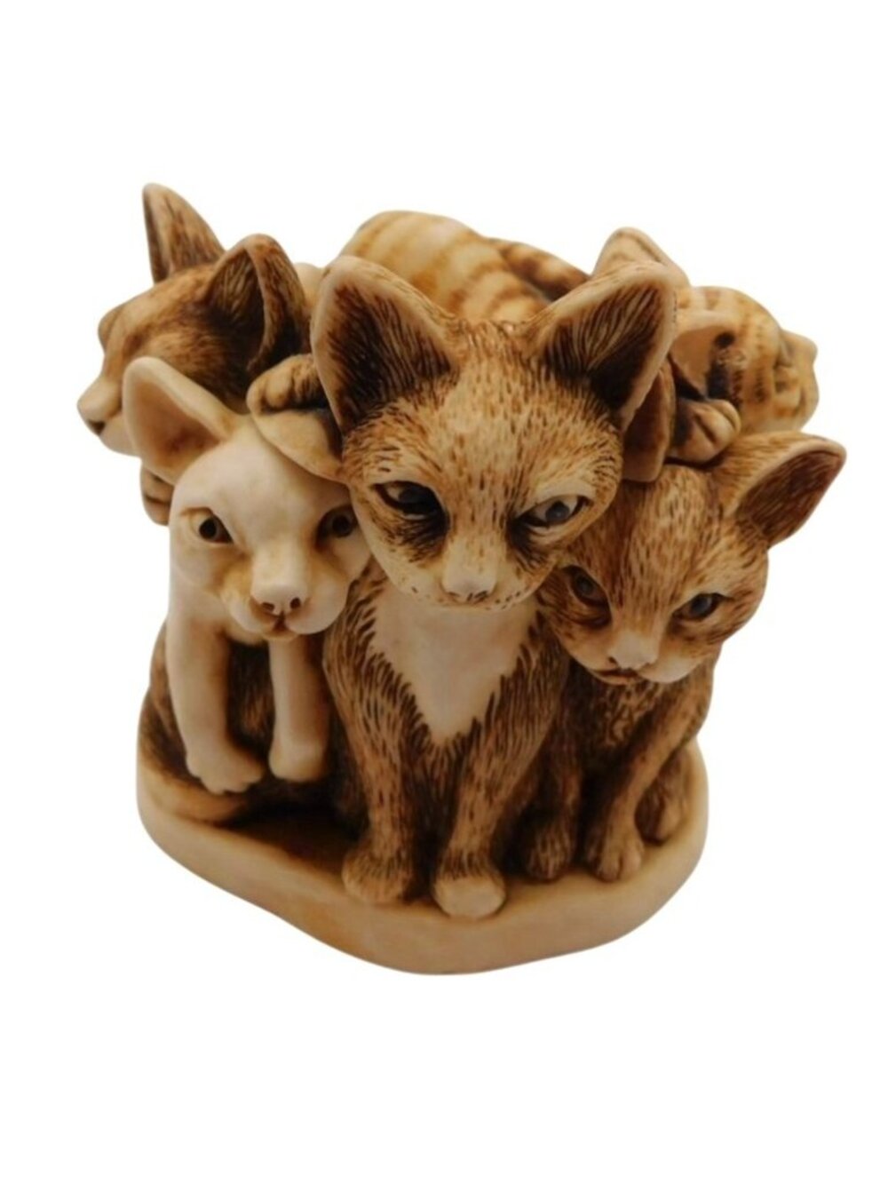 Harmony Kingdom Cat Figurine Trinket Box Fur Ball Made in England 1995